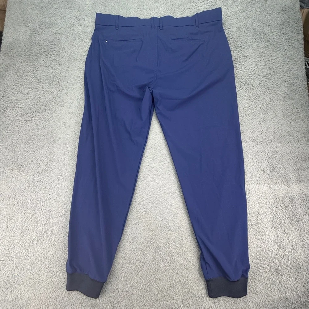 Greyson Jogger Pants Mens 40 Navy Blue Montauk Performance Golf Tapered